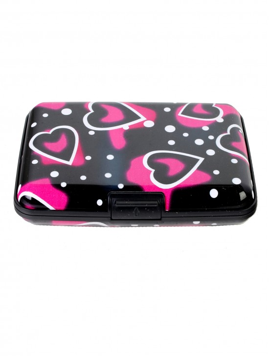 Black&Pink Hearts Credit Card Wallet